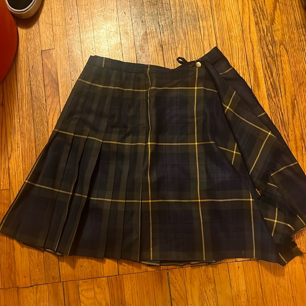 Escada Plaid Skirt